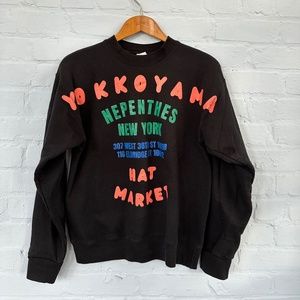 Yokkoyama x Nepenthes Crewneck Sweatshirt (Black) - Small